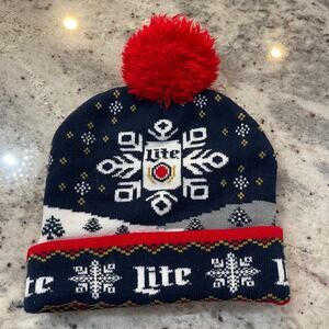 Miller Light Christmas Beanie Hat